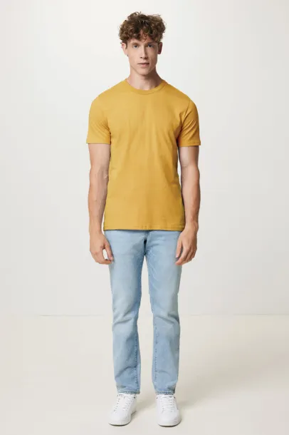 Iqoniq Brett recycled cotton t-shirt - iqoniq Oker žuta