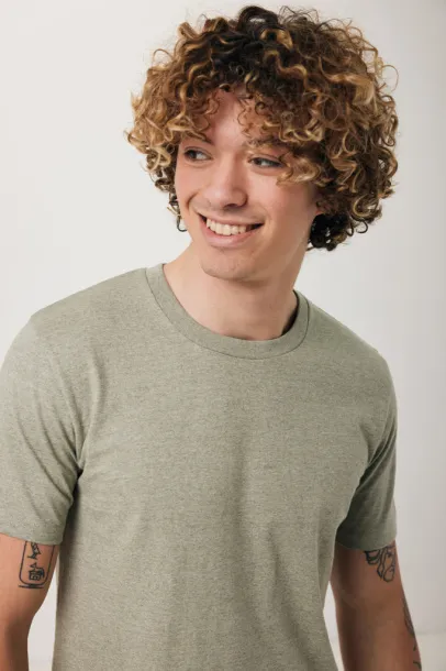 Iqoniq Brett recycled cotton t-shirt - iqoniq light heather green