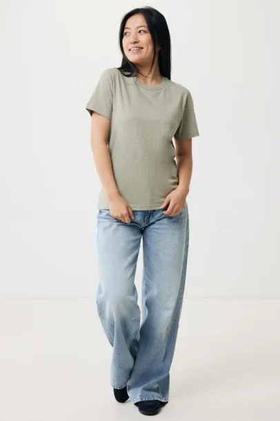 Iqoniq Brett recycled cotton t-shirt - iqoniq light heather green