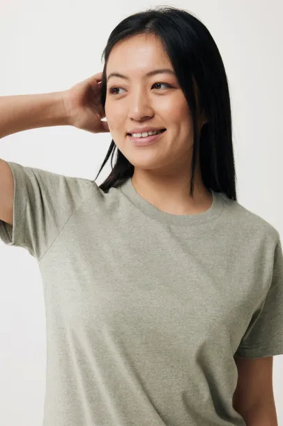 Iqoniq Brett recycled cotton t-shirt - iqoniq light heather green