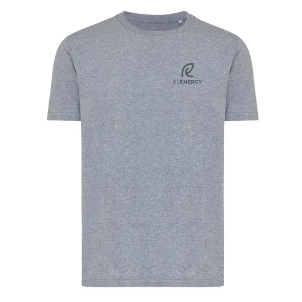 Iqoniq Brett unisex kratka majica od recikliranog pamuka, 180 g/m2 - iqoniq light heather navy