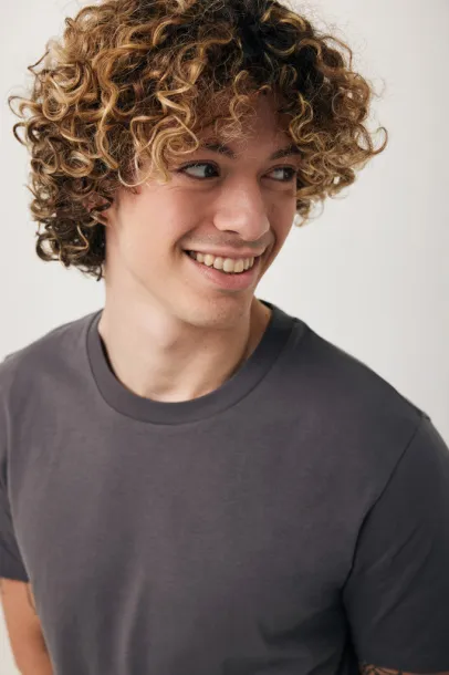 Iqoniq Brett unisex kratka majica od recikliranog pamuka - iqoniq anthracite