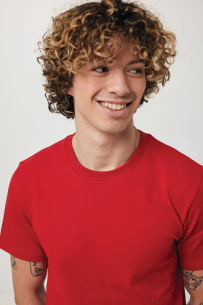 Iqoniq Brett recycled cotton t-shirt - iqoniq Crvena