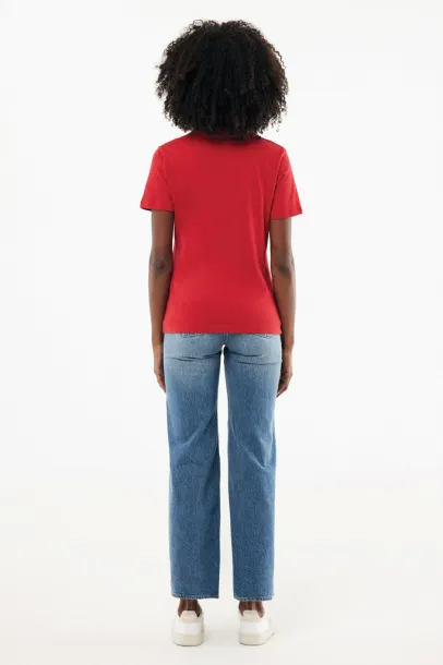 Iqoniq Brett recycled cotton t-shirt - iqoniq Crvena