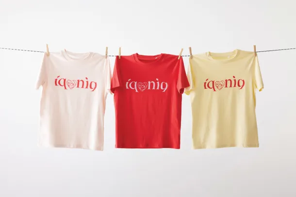 Iqoniq Brett recycled cotton t-shirt - iqoniq cream yellow