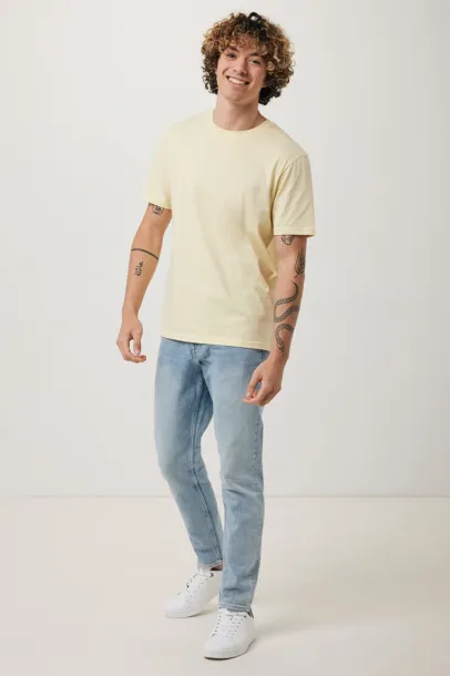 Iqoniq Brett recycled cotton t-shirt - iqoniq cream yellow
