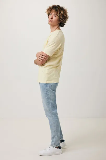 Iqoniq Brett recycled cotton t-shirt - iqoniq cream yellow