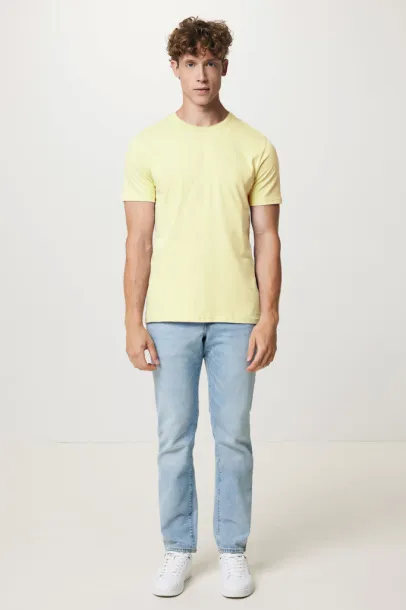 Iqoniq Brett recycled cotton t-shirt - iqoniq cream yellow