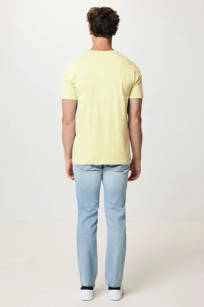 Iqoniq Brett recycled cotton t-shirt - iqoniq cream yellow