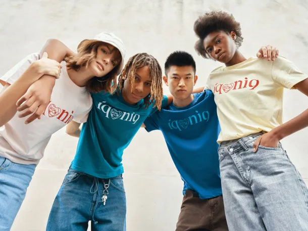 Iqoniq Brett recycled cotton t-shirt - iqoniq cream yellow