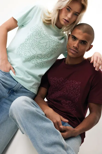 Iqoniq Brett recycled cotton t-shirt - iqoniq crushed mint