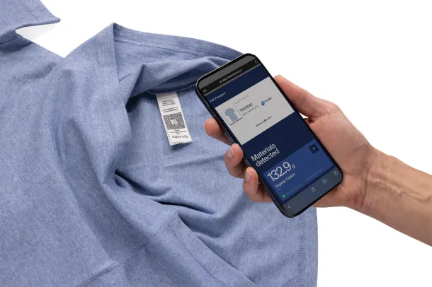 Iqoniq Brett recycled cotton t-shirt - iqoniq light heather blue