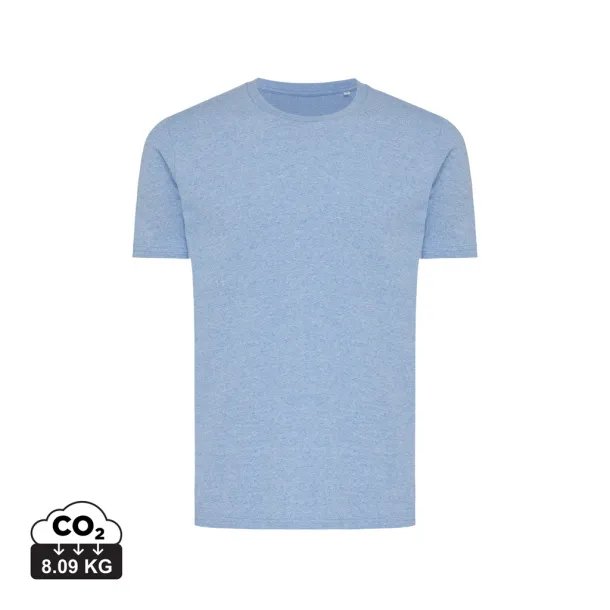 Iqoniq Brett unisex kratka majica od recikliranog pamuka, 180 g/m2 - iqoniq light heather blue