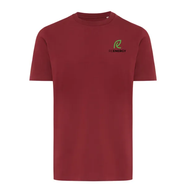 Iqoniq Brett unisex kratka majica od recikliranog pamuka, 180 g/m2 - iqoniq burgundy
