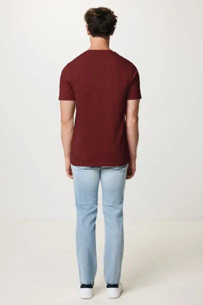 Iqoniq Brett unisex kratka majica od recikliranog pamuka, 180 g/m2 - iqoniq burgundy