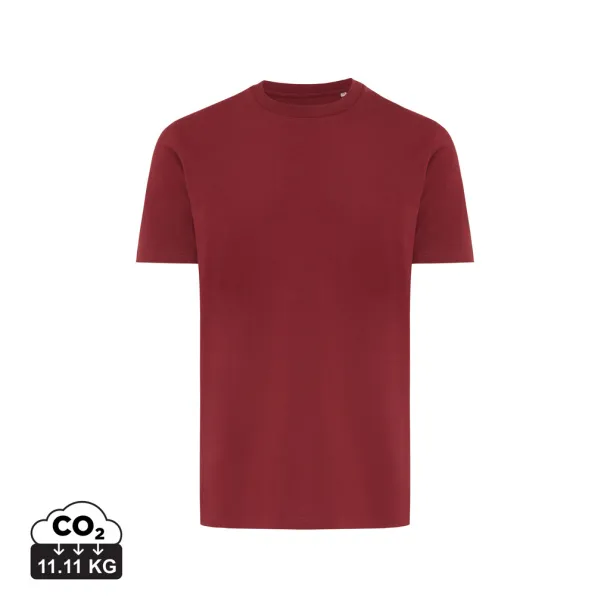 Iqoniq Brett unisex kratka majica od recikliranog pamuka, 180 g/m2 - iqoniq burgundy