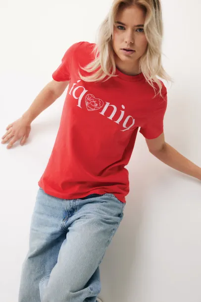 Iqoniq Brett recycled cotton t-shirt - iqoniq luscious red