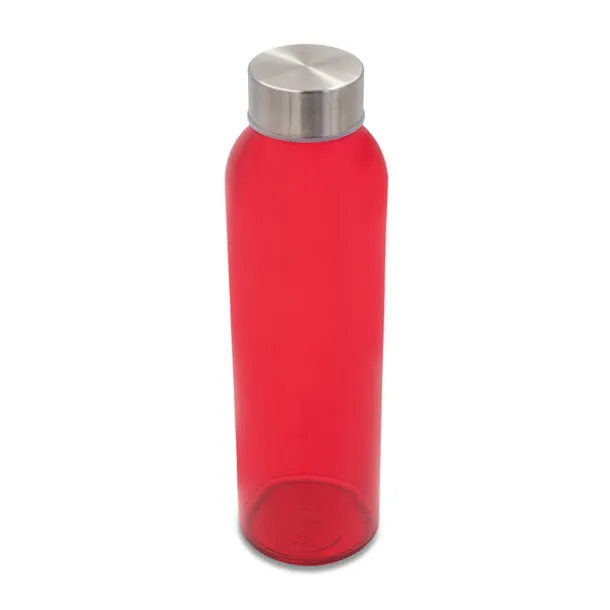 AQUA KUBA colour glass bottle 500 ml Red