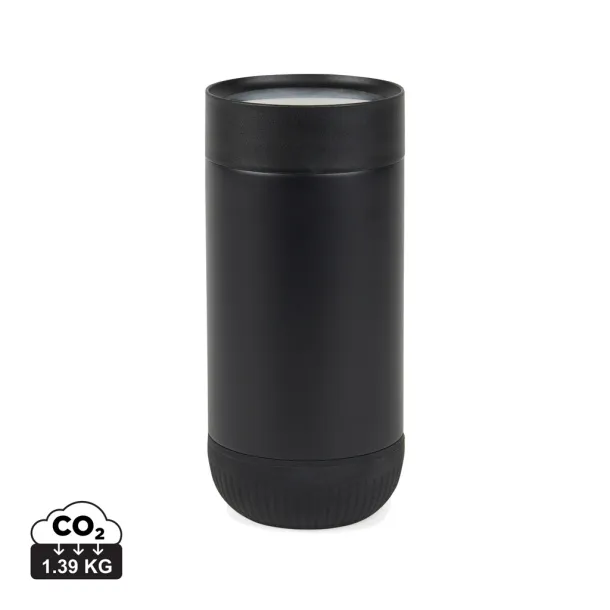 VINGA Erie  RCS recycled SS push mug 350 ML - Vinga Black Black