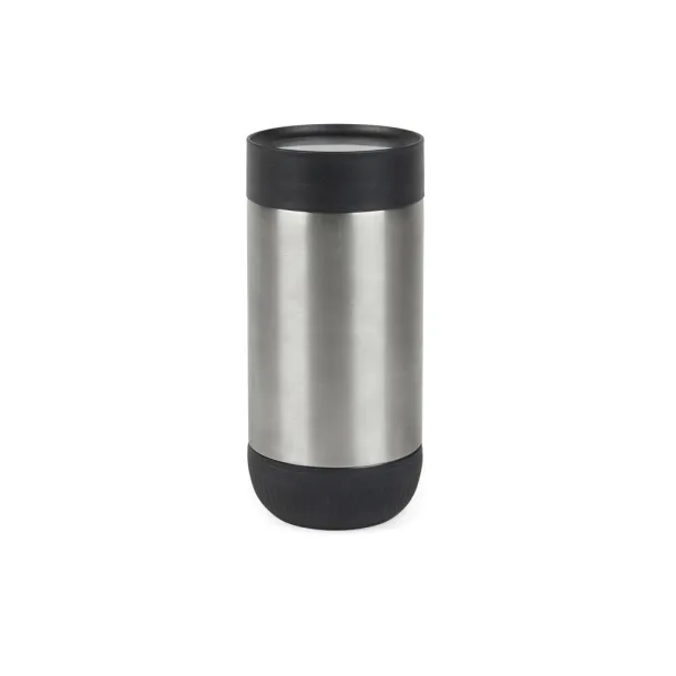 VINGA Erie  RCS recycled SS push mug 350 ML - Vinga Silver Black