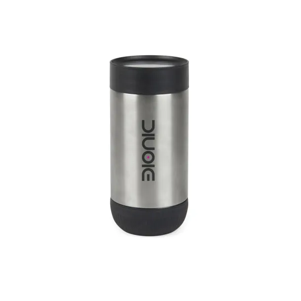 VINGA Erie  RCS recycled SS push mug 350 ML - Vinga Silver Black