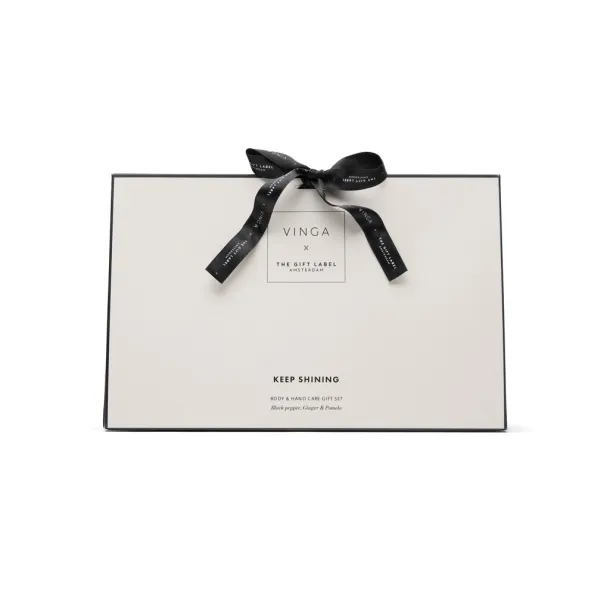 VINGA x TGL body and hand care gift set white Black