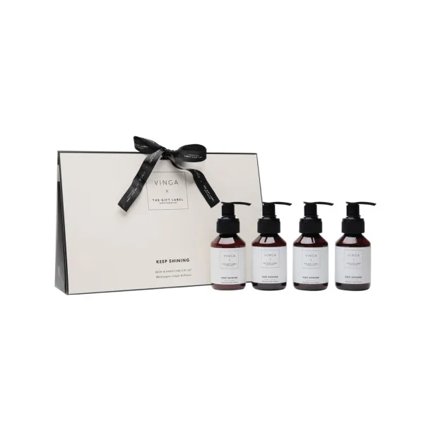 VINGA x TGL body and hand care gift set white Black