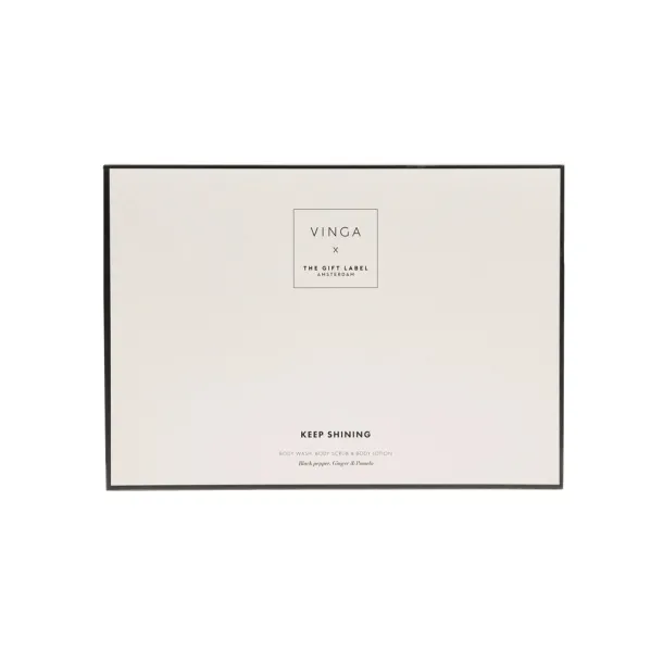 VINGA x TGL body care gift set white Black
