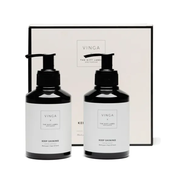 VINGA x TGL hand care gift set white Black