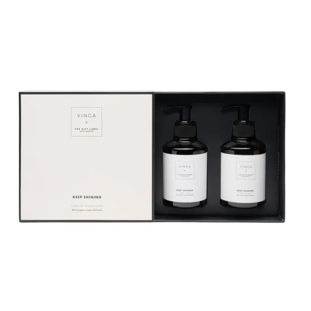 VINGA x TGL hand care gift set white Black