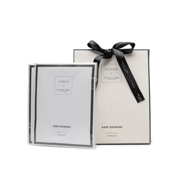 VINGA x TGL scented sachet white, black Black
