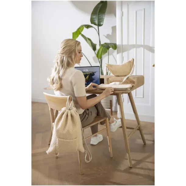 Bear futrola za 13" laptop od reciklirane sherpe Prirodna