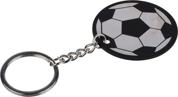Ciro recycled stainless steel soccer ball keychain