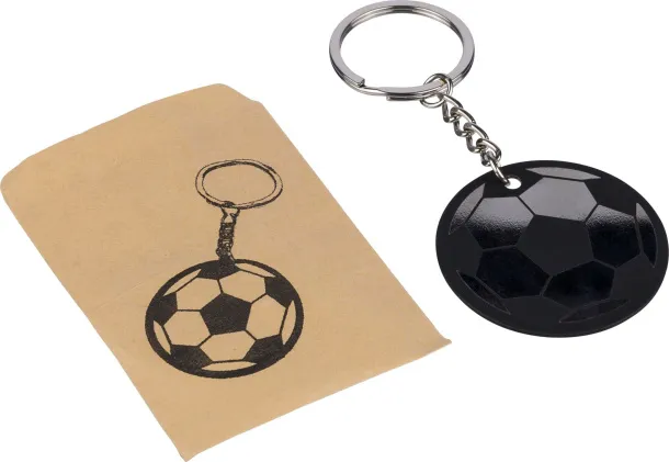 Ciro recycled stainless steel soccer ball keychain