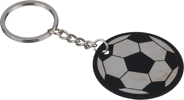 Ciro recycled stainless steel soccer ball keychain