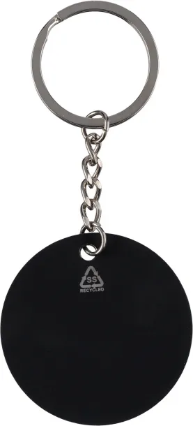 Ciro recycled stainless steel soccer ball keychain
