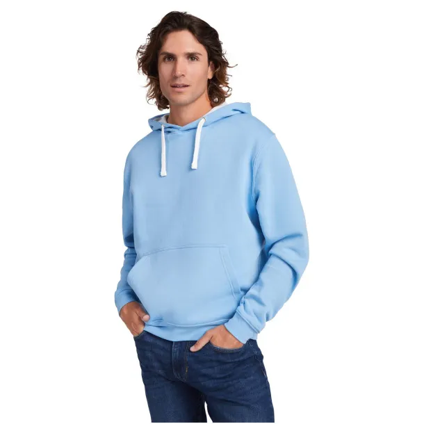 Urban men's hoodie - Roly Ash white melange