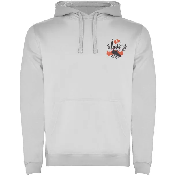 Urban men's hoodie - Roly Ash white melange