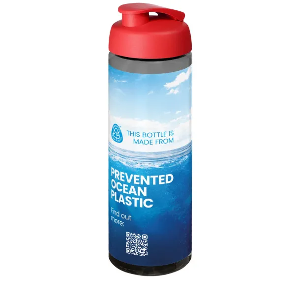 H2O Active® Eco Vibe Sportska boca s preklopnim poklopcem, 850 ml Ugljen Crvena
