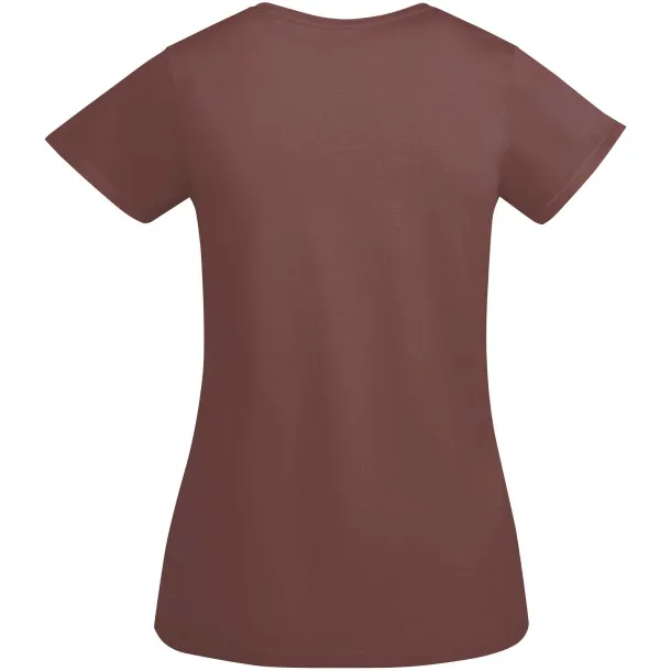 Breda organic cotton short sleeve women's t-shirt - Roly Pale Red
