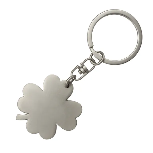 CLOVER metal key ring Silver