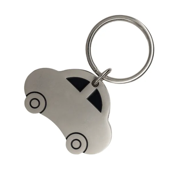 AUTO metal key ring Silver