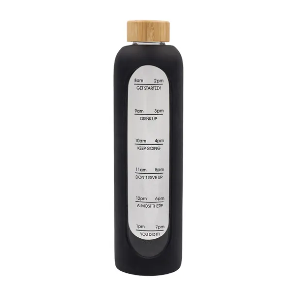 RICHMOND borosilicate glass bottle 1100 ml Black