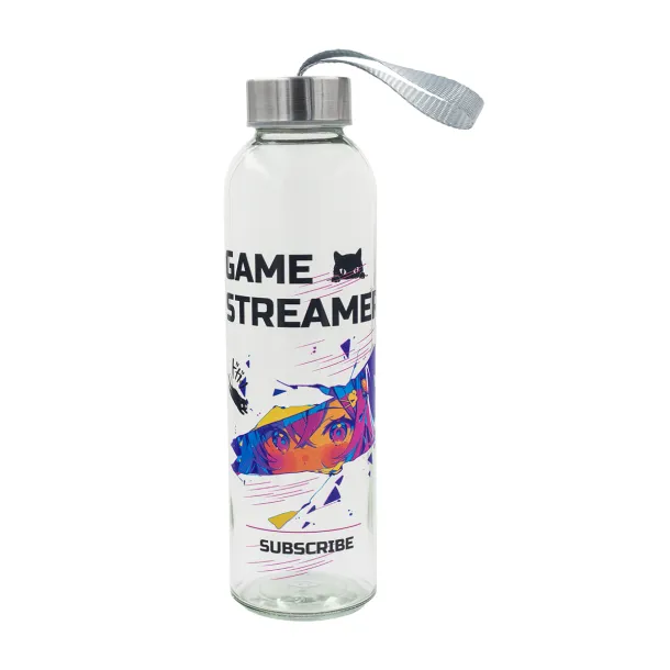 AQUA FLOW staklena boca, 500 ml Prozirno