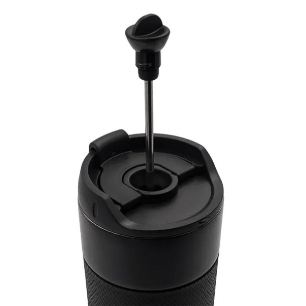 ASPET termo šalica s prešom, 450 ml Crna