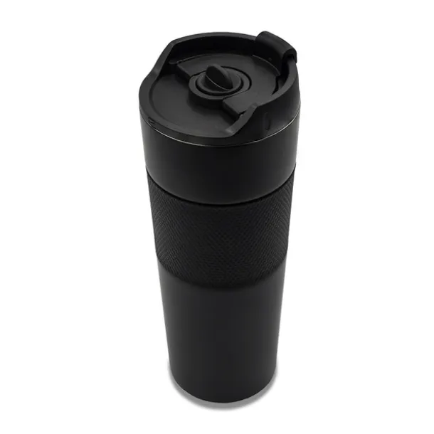ASPET thermal mug with french press 450 ml Black