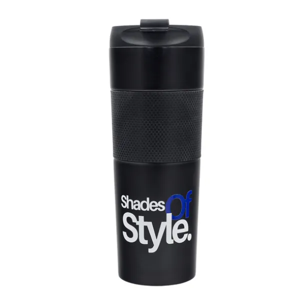 ASPET thermal mug with french press 450 ml Black