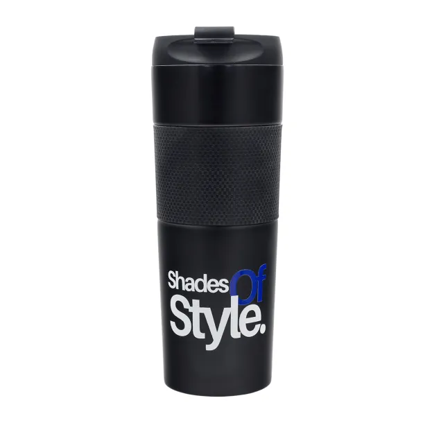 ASPET thermal mug with french press 450 ml Black