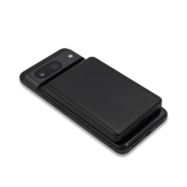 YUKI magnetna bežična prijenosna baterija, 5 000 mAh Crna