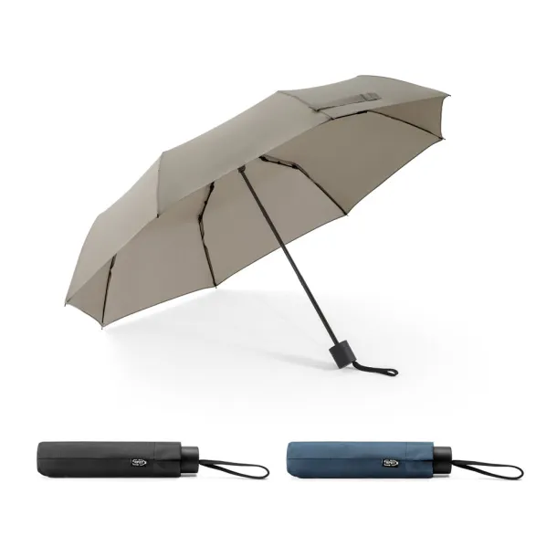 AIDEN 21" umbrella in recycled polyester (100% rPET) pongee 190T, foldable in 3 sections
